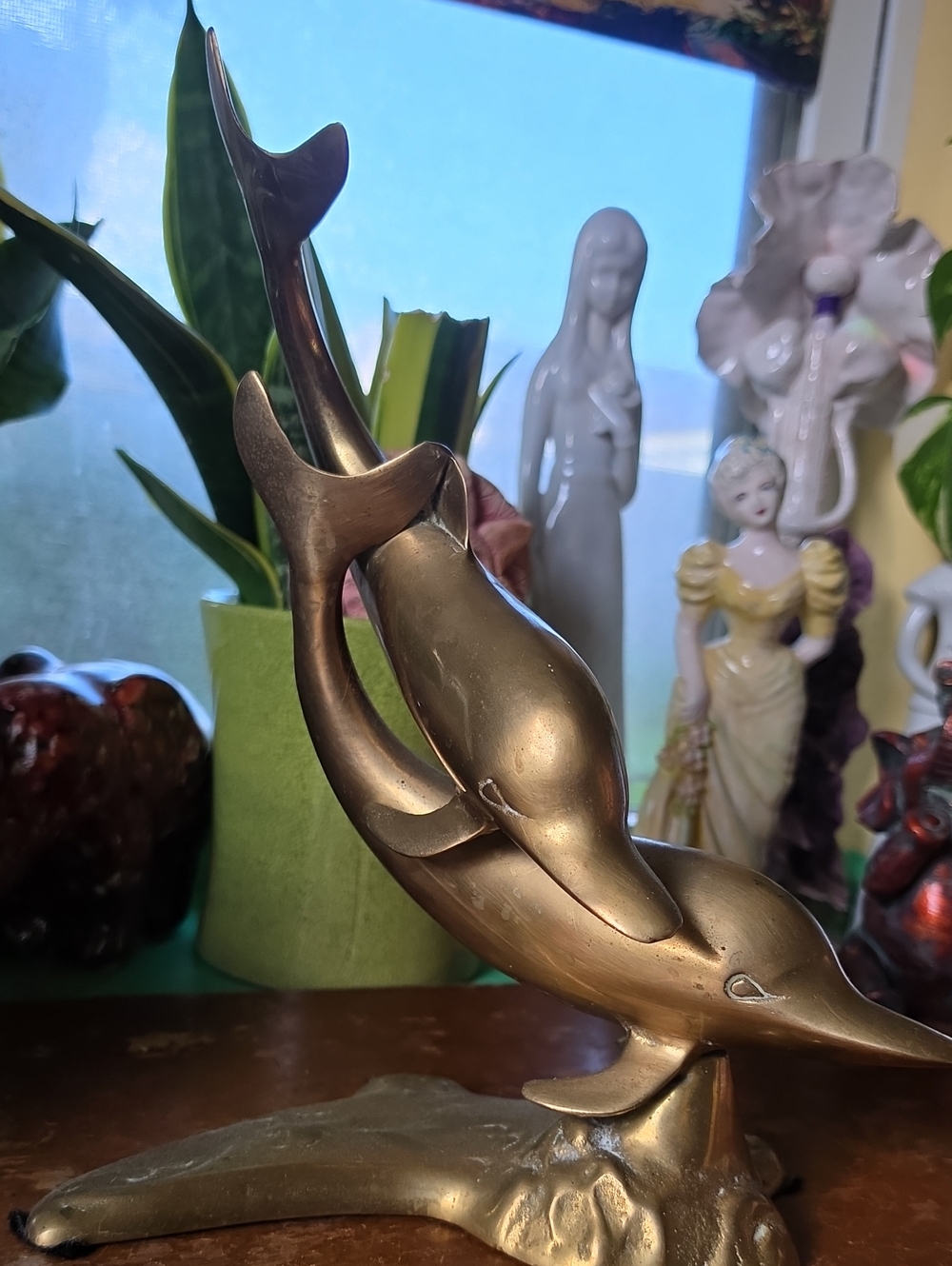 Solid Brass Dolphins